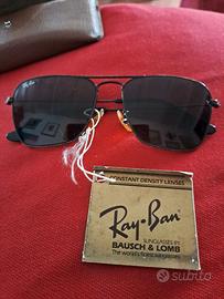 Ray Ban Avalar vintage nero con lenti grigie G15