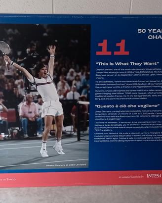 Pannello 50° Nitto ATP Finals tennis Jimmy Connors