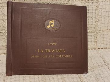 Raccolta dischi 78 giri "La Traviata" Columbia '46