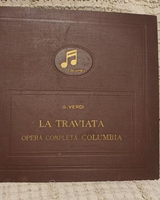 Raccolta dischi 78 giri "La Traviata" Columbia '46