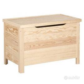 Cassapanca Baule in Pino 70x40x48cm 85L