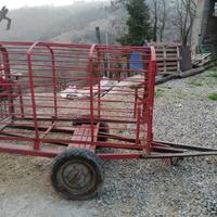 Gabbia/carrello per trasporto suini