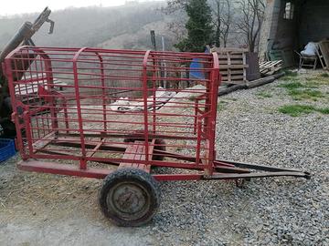 Gabbia/carrello per trasporto suini