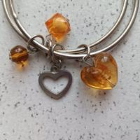 Doppio bracciale con charms made in Italy