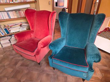 Poltrona bergère singola o coppia