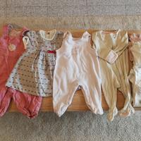 Set abbigliamento salopette vestito body magliette