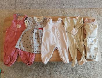 Set abbigliamento salopette vestito body magliette