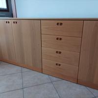 madia libreria tavolino Molteni