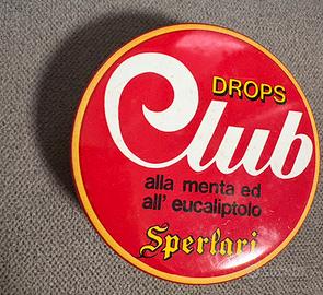 Scatola in latta vintage Club Sperlari