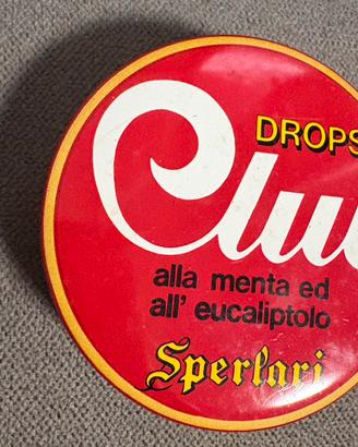 Scatola in latta vintage Club Sperlari