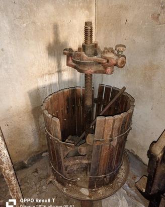 Torchio per uva manuale e pigia grappoli