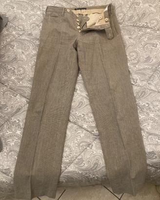 Pantalone in lino e cotone