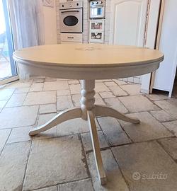 tavolo shabby rotondo allung. 