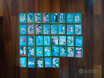 Lotto 37 carte serie verde Dragon Ball Z