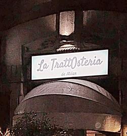 Insegne ristorante La Trattosteria de Milan