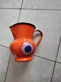 brocca vintage   acqua ferro smaltato western 