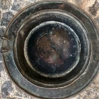 ANTICO BRACIERE IN RAME CON MANICI IN OTTONE