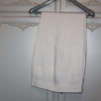 Pantaloni Uomo VERSACE ISTANTE Lino Bianco Panna