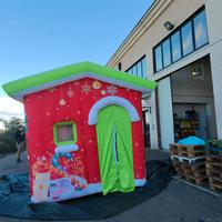 CASETTA GONFIABILE DI BABBO NATALE