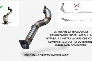 DOWNPIPE INOX VW AUDI SEAT SKODA 1.4 TSI 122CV CAX