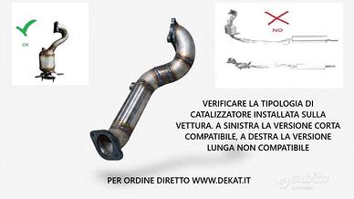 DOWNPIPE INOX VW AUDI SEAT SKODA 1.4 TSI 122CV CAX