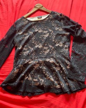 Blusa in pizzo Oltre nuova tg 50