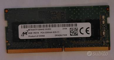 Memoria Ram MICRON SODIMM 8GB DDR4 3200AA