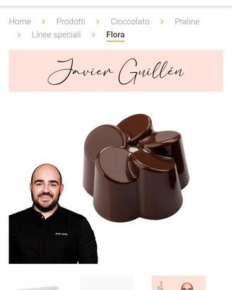 N.5 Stampi cioccolato flora martellato