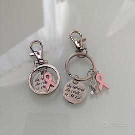 Portachiave nastro rosa 
