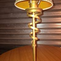 lume vintage aspirale con paralume antico 