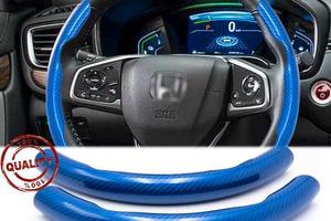 COPRIVOLANTE per HONDA Effetto CARBONIO Blu