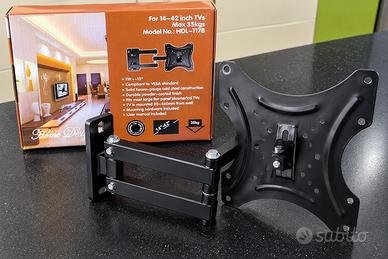 Staffa TV Parete 14-42" Snodabile Orientabile 35kg