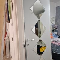 2 porte da interno grigio con specchi