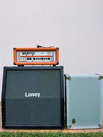 Amplificatore e pedaliera chitarra elettrica