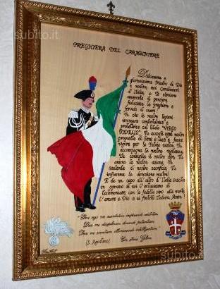 Quadro preghiera del carabiniere - virgo fidelis