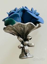 Mazzo di fiore in miniatura in argento