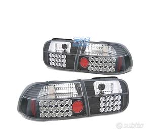 FARI LED PER HONDA CIVIC 91-95 3D NERO LED