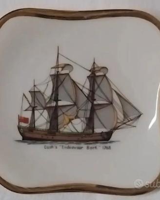 VECCHIO POSACENERE VELIERO NAVE VASCELLO VINTAGE