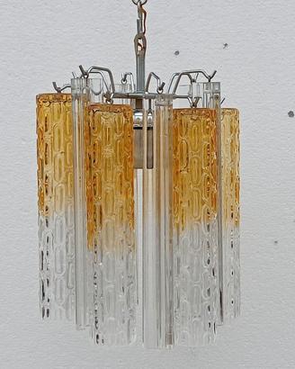 Lampadario in vetro di Murano stile Venini 