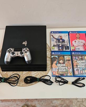 Sony Ps4 Pro Completa + 4 Giochi 