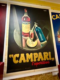 Manifesto Pubblicitario Nizzoli Bitter Campari L
