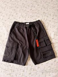 Pantaloncini Bershka neri cargo con cintura M