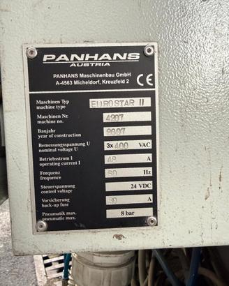 PANHANS EUROSTAR II - Centro di lavoro CNC - Anno