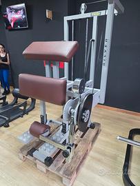 technogym silver Leg curl in piedi 