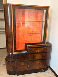 Vetrinetta in radica periodo Decò