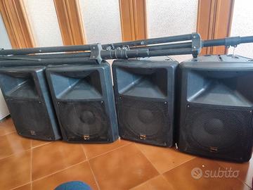 casse amplificate  con supporto mix cavetteria
