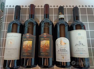 Lotto 5 bottiglie Brunello di Montalcino