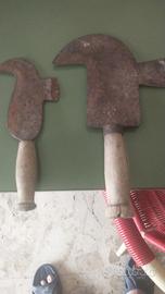 Antichi Attrezzi Agricoltura Ferro/Legno - Vintage