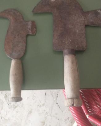 Antichi Attrezzi Agricoltura Ferro/Legno - Vintage