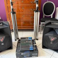 Impianto Karaoke Casse Proel Mixer Yamaha